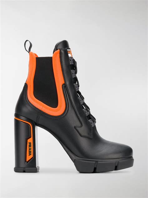 prada chunky lace-up boots|prada snakeskin boots.